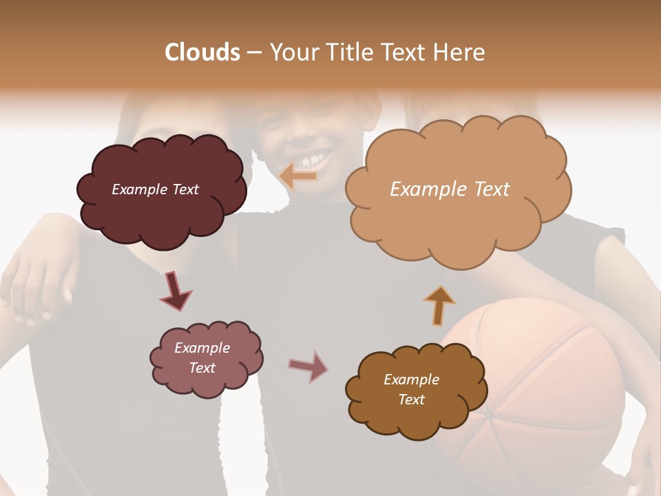 Holding Eight Year Old Sport PowerPoint Template