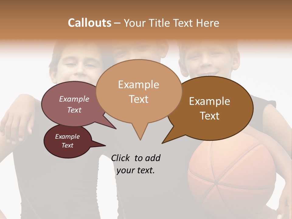 Holding Eight Year Old Sport PowerPoint Template