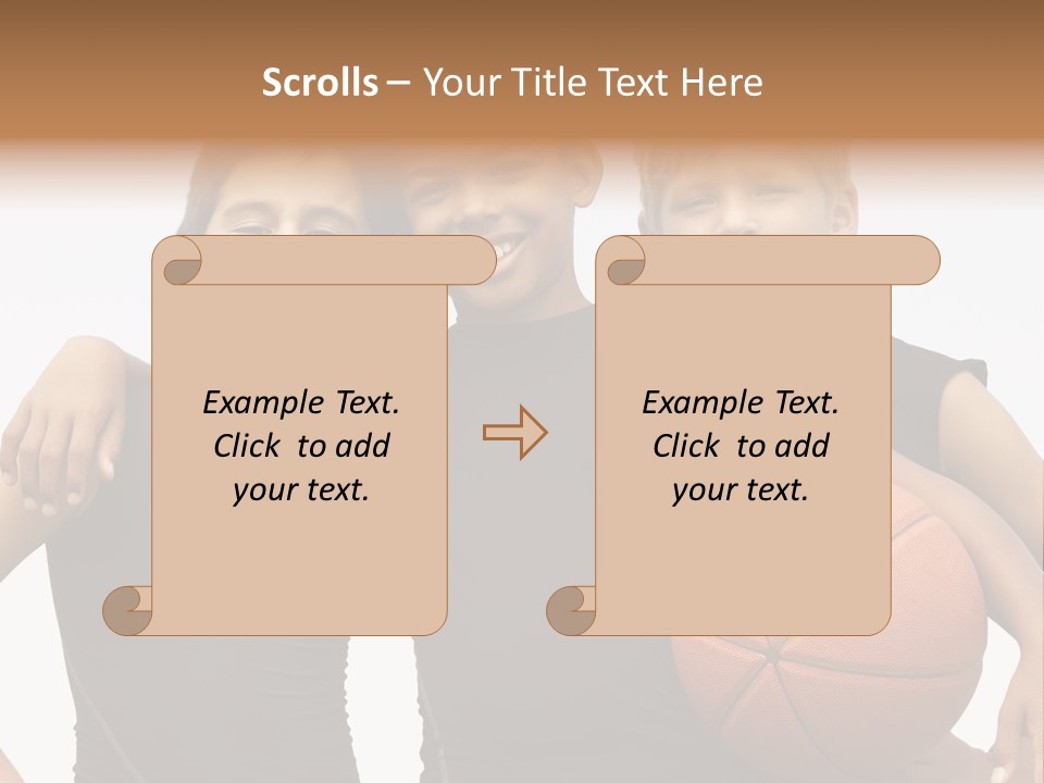 Holding Eight Year Old Sport PowerPoint Template