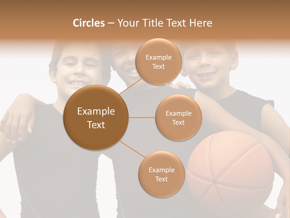 Holding Eight Year Old Sport PowerPoint Template