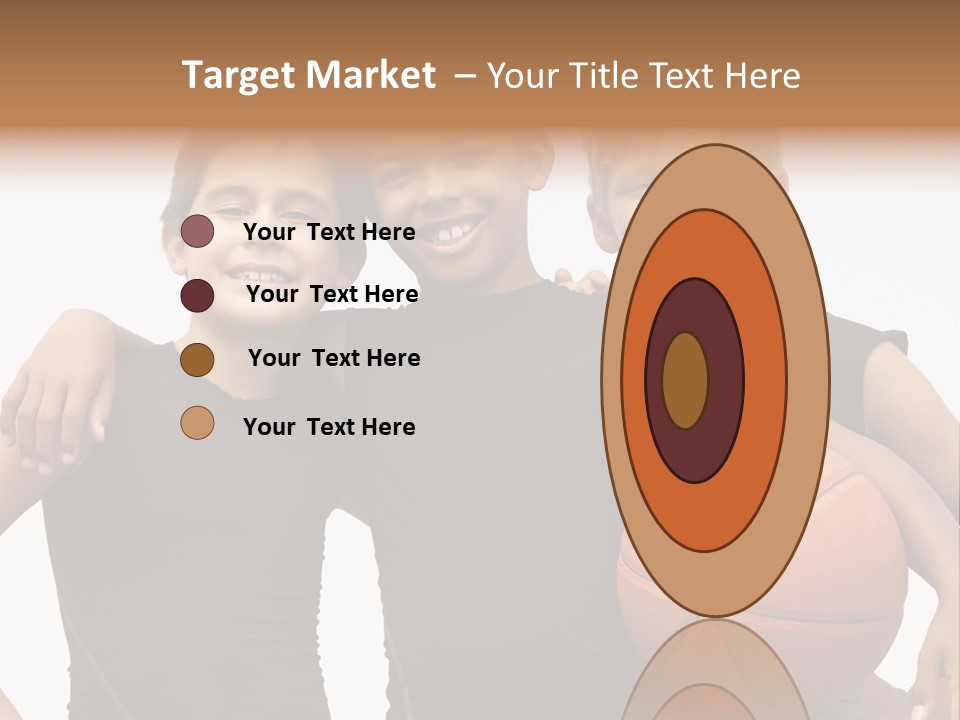 Holding Eight Year Old Sport PowerPoint Template