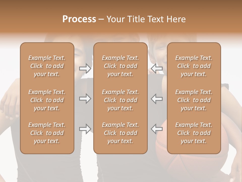 Holding Eight Year Old Sport PowerPoint Template