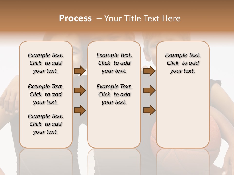 Holding Eight Year Old Sport PowerPoint Template