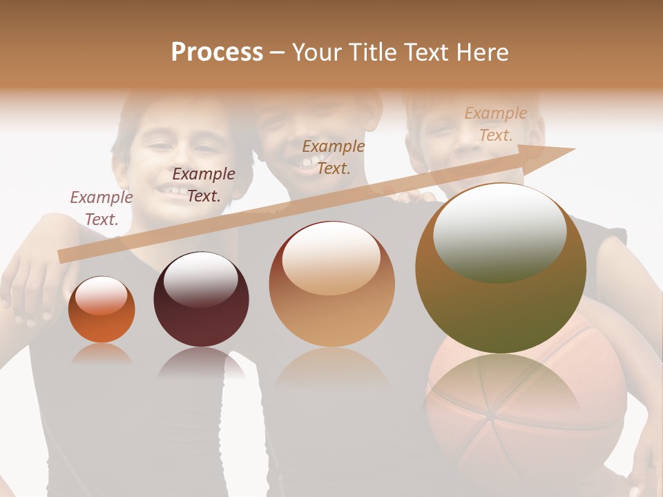 Holding Eight Year Old Sport PowerPoint Template