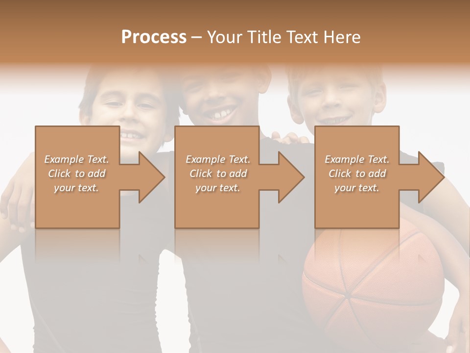 Holding Eight Year Old Sport PowerPoint Template