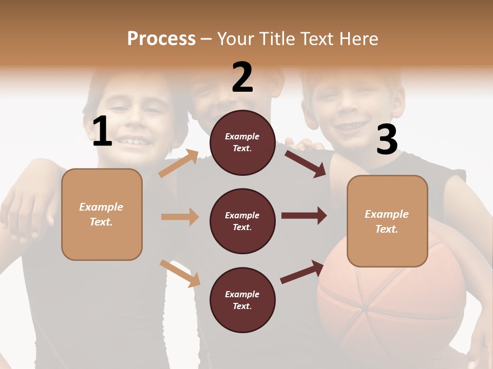 Holding Eight Year Old Sport PowerPoint Template