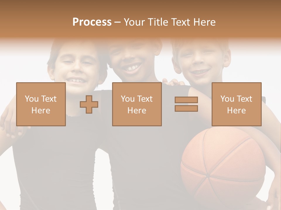 Holding Eight Year Old Sport PowerPoint Template