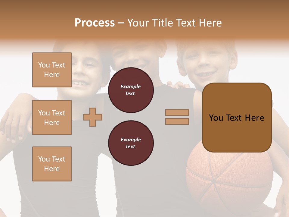 Holding Eight Year Old Sport PowerPoint Template