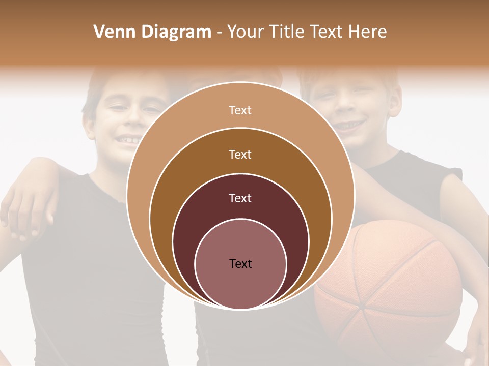 Holding Eight Year Old Sport PowerPoint Template