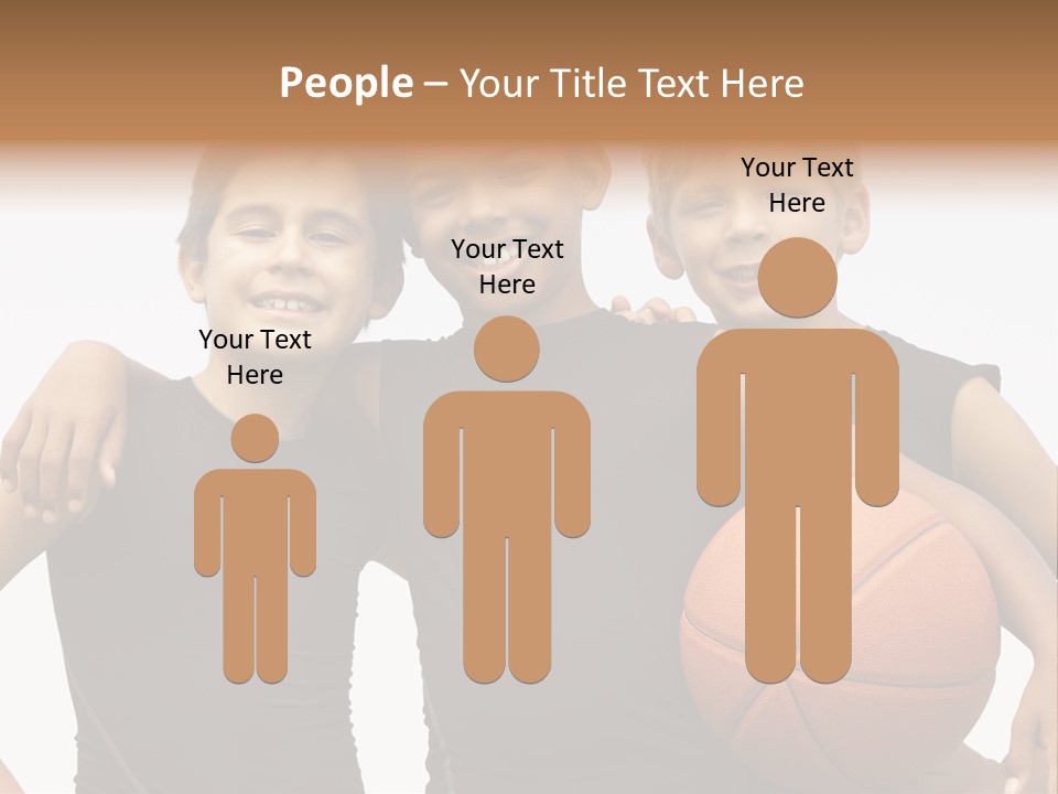 Holding Eight Year Old Sport PowerPoint Template