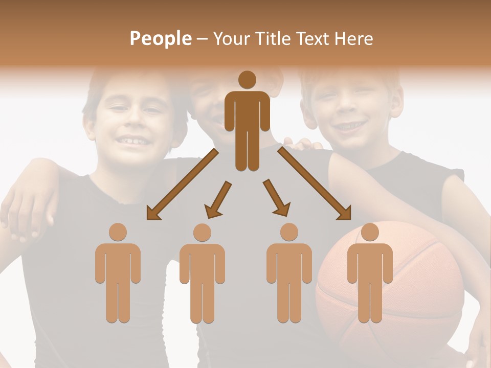 Holding Eight Year Old Sport PowerPoint Template