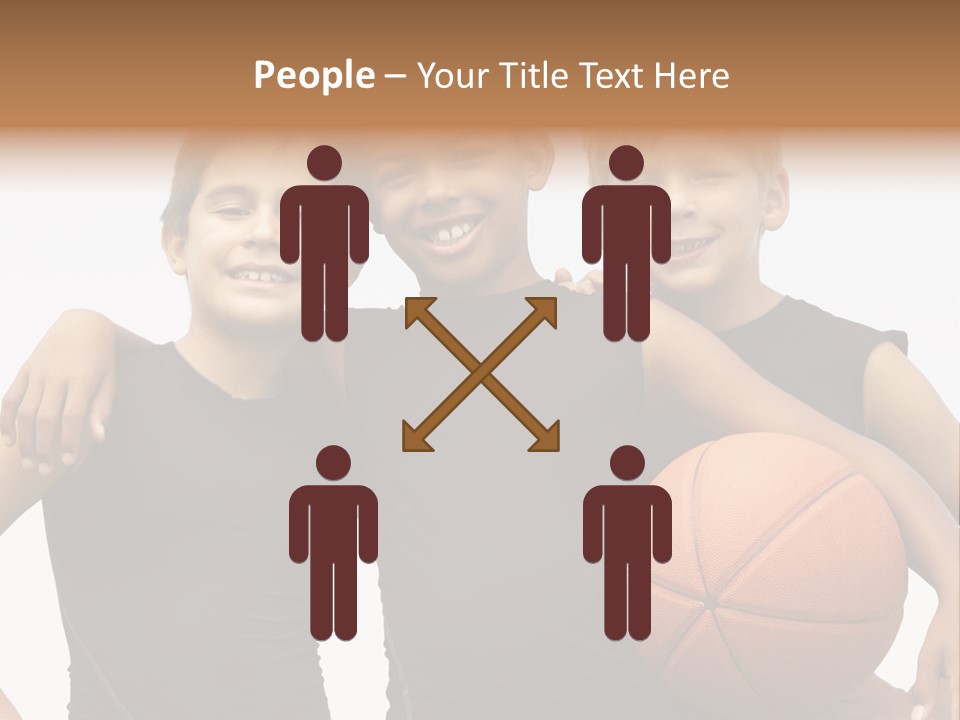 Holding Eight Year Old Sport PowerPoint Template