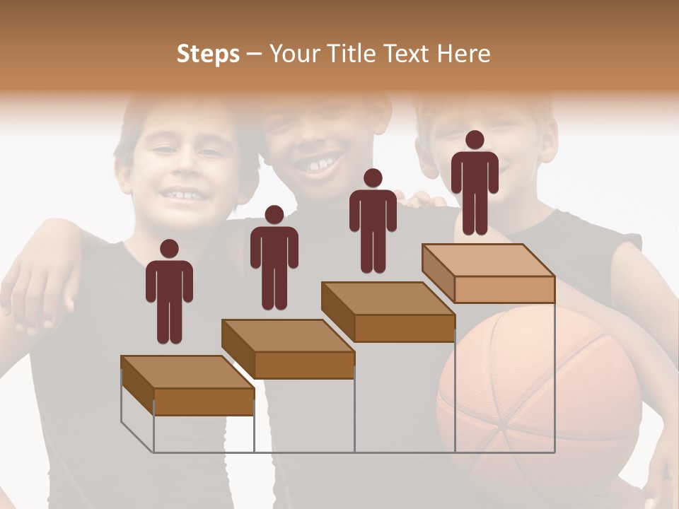 Holding Eight Year Old Sport PowerPoint Template