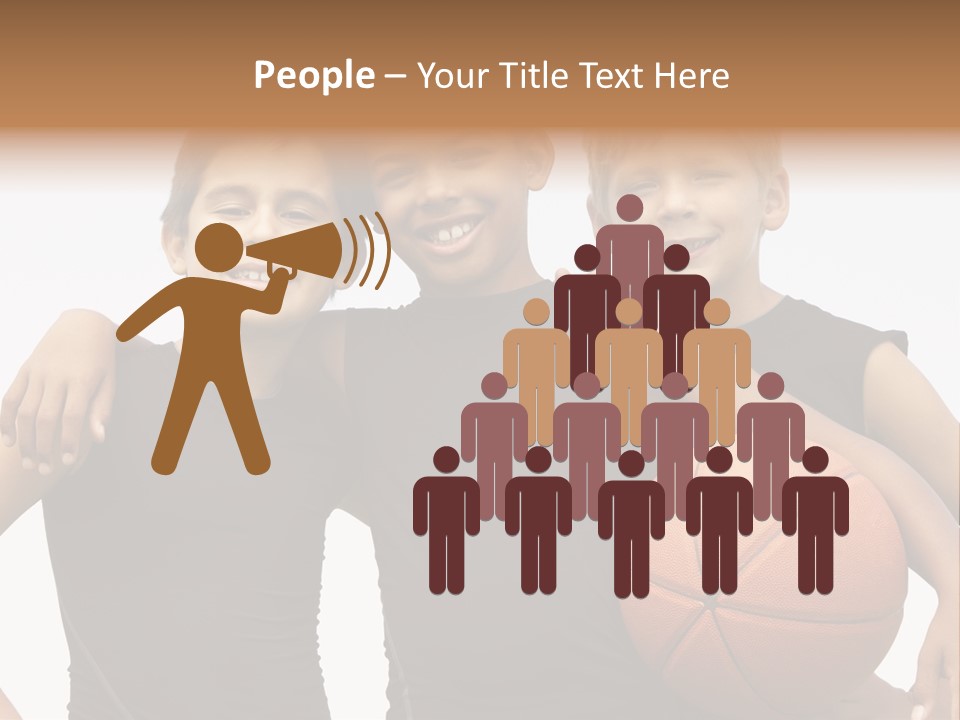 Holding Eight Year Old Sport PowerPoint Template