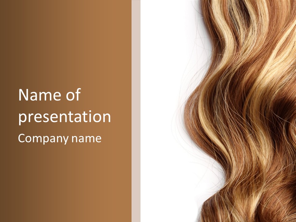 Human Textured Curled PowerPoint Template