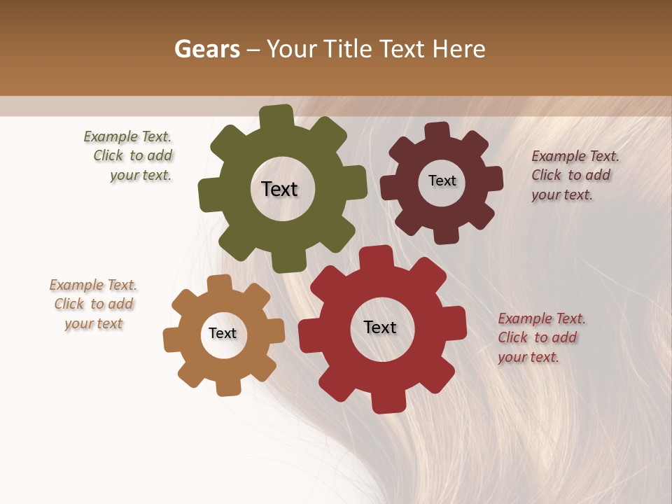 Human Textured Curled PowerPoint Template