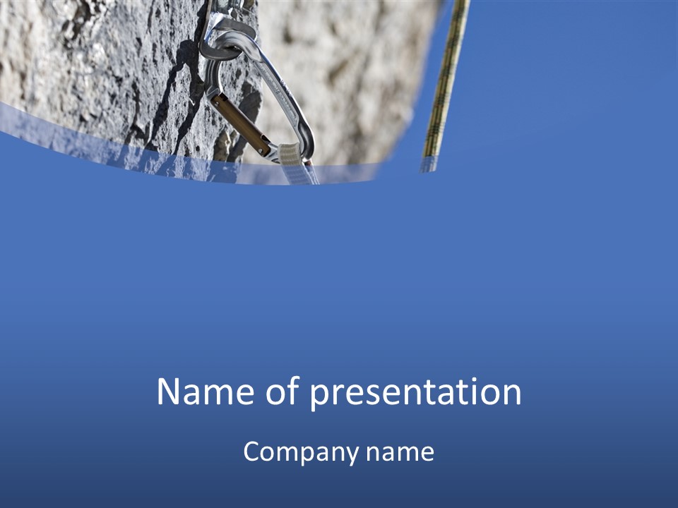 Sure Mountains Karabiner PowerPoint Template