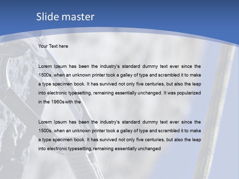 Sure Mountains Karabiner PowerPoint Template