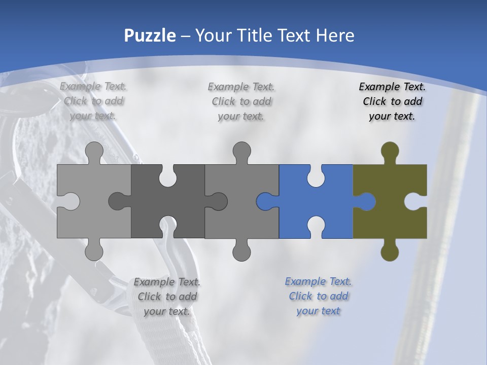Sure Mountains Karabiner PowerPoint Template