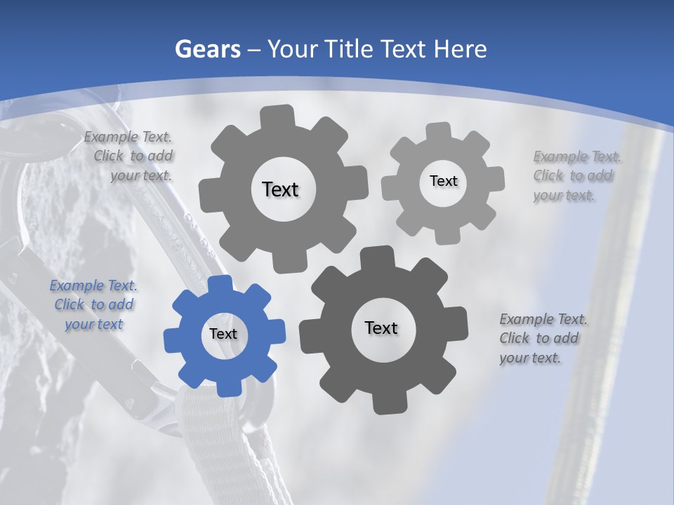 Sure Mountains Karabiner PowerPoint Template