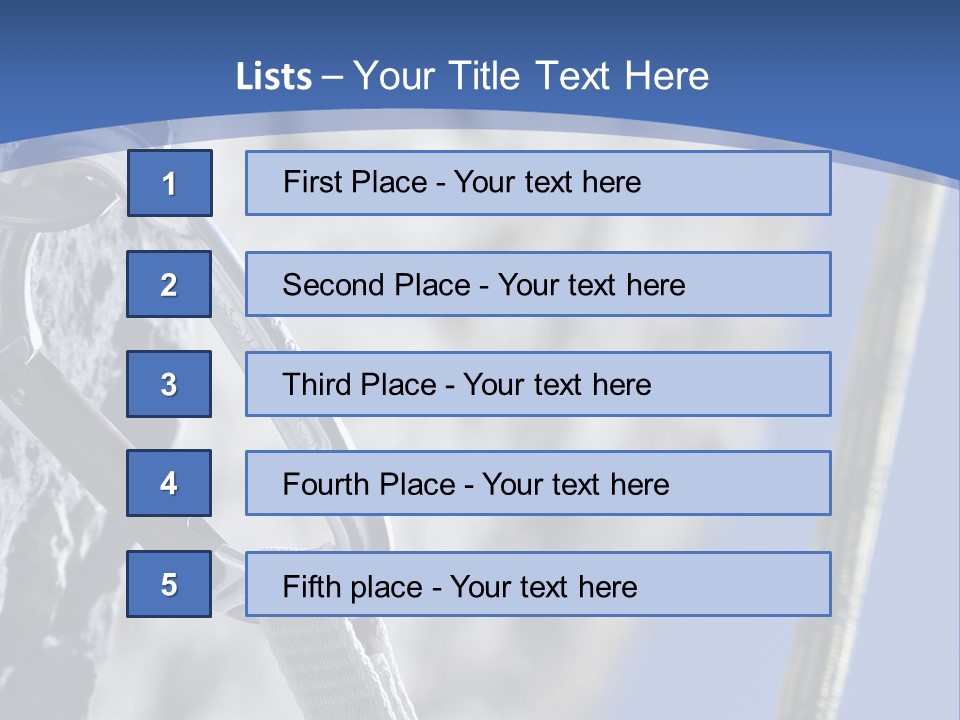 Sure Mountains Karabiner PowerPoint Template
