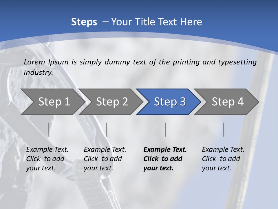 Sure Mountains Karabiner PowerPoint Template