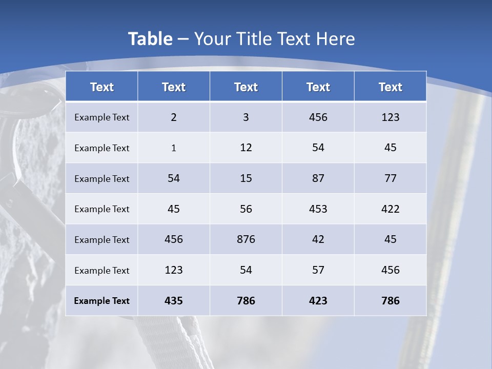 Sure Mountains Karabiner PowerPoint Template