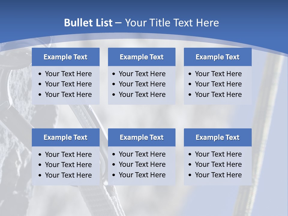 Sure Mountains Karabiner PowerPoint Template