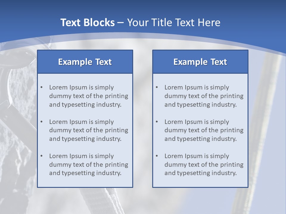 Sure Mountains Karabiner PowerPoint Template