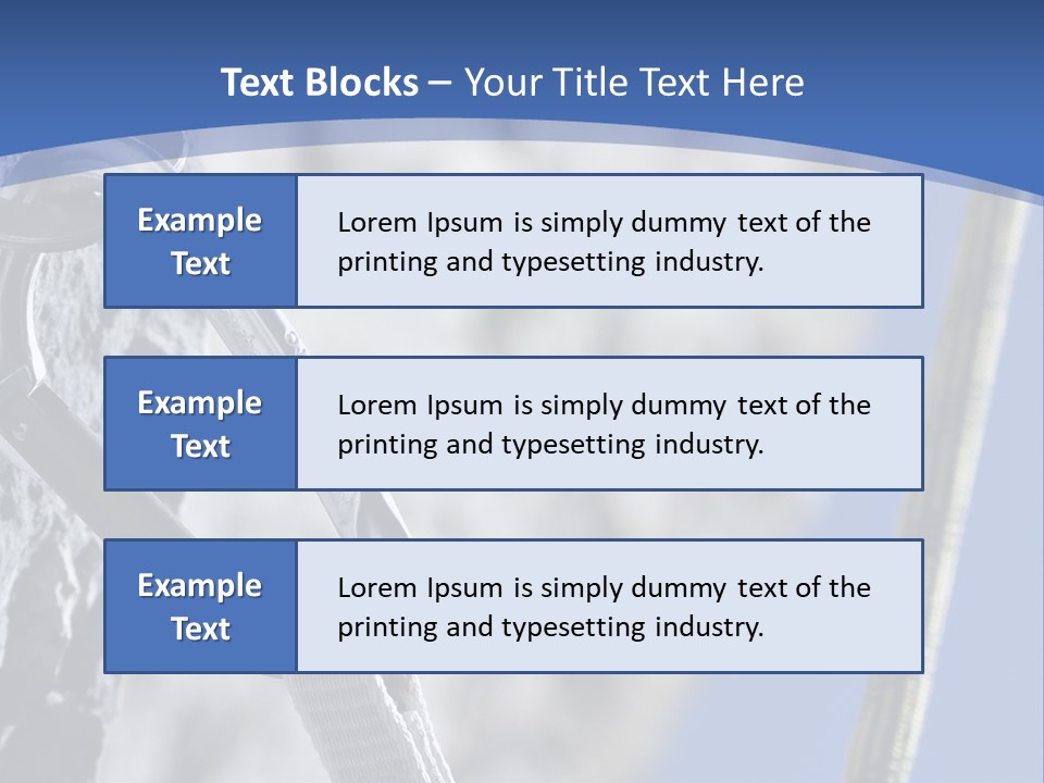 Sure Mountains Karabiner PowerPoint Template