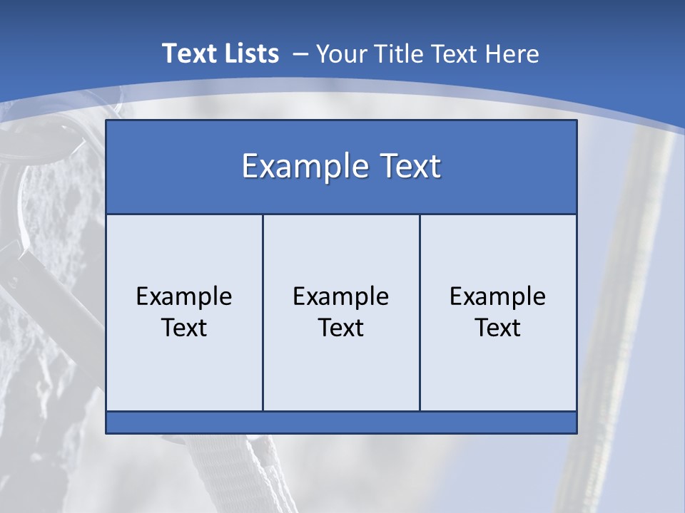 Sure Mountains Karabiner PowerPoint Template