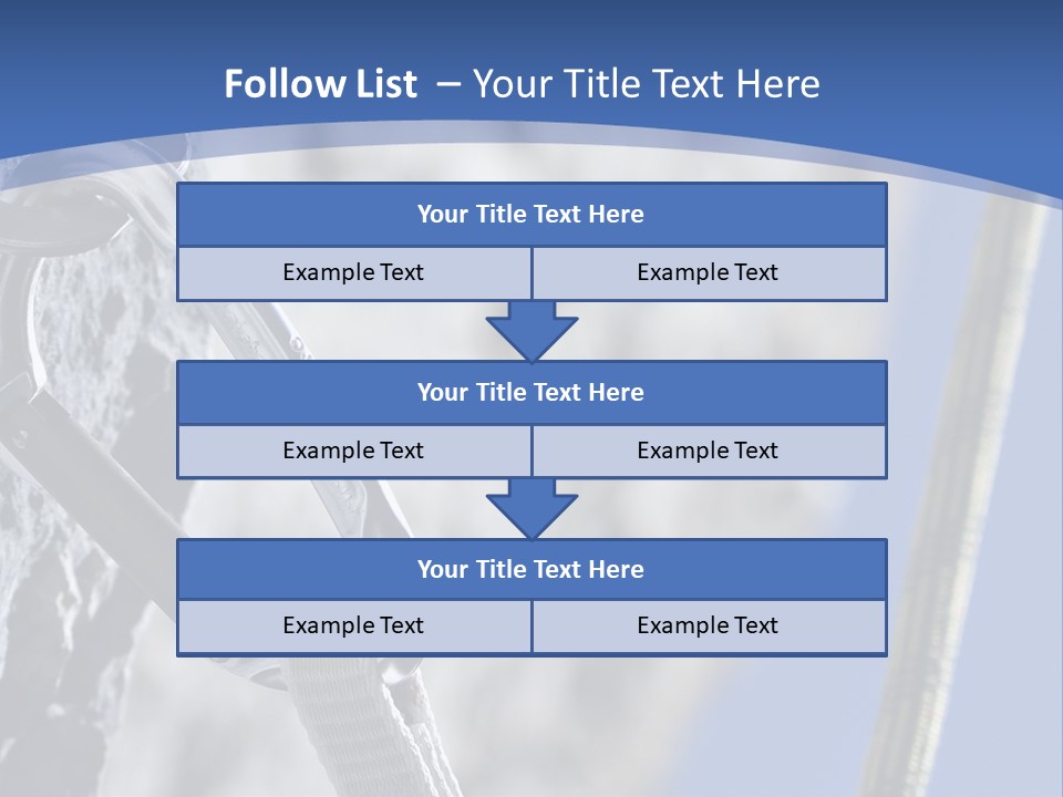 Sure Mountains Karabiner PowerPoint Template