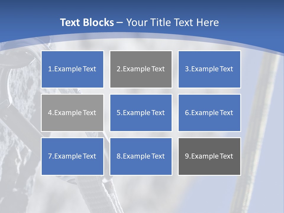 Sure Mountains Karabiner PowerPoint Template