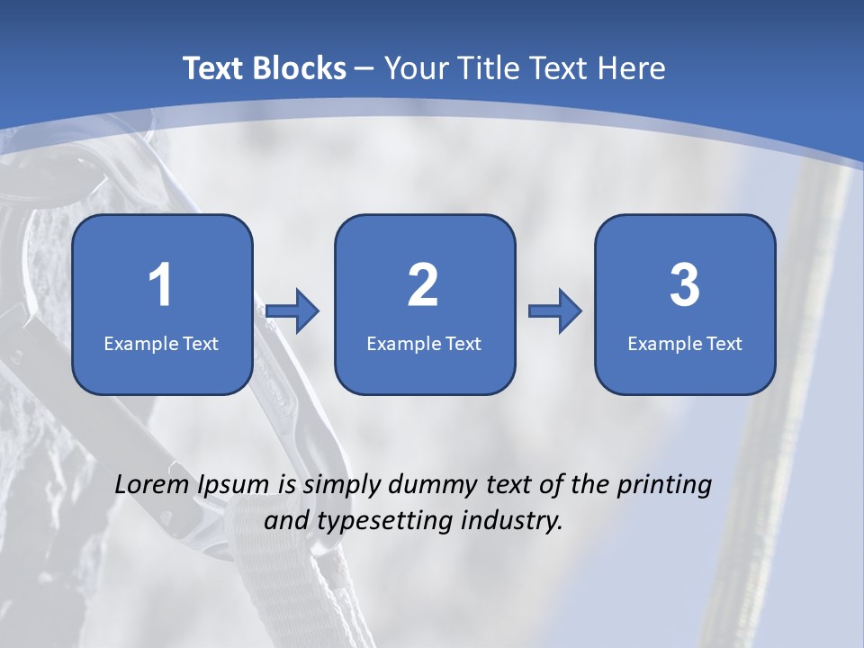 Sure Mountains Karabiner PowerPoint Template