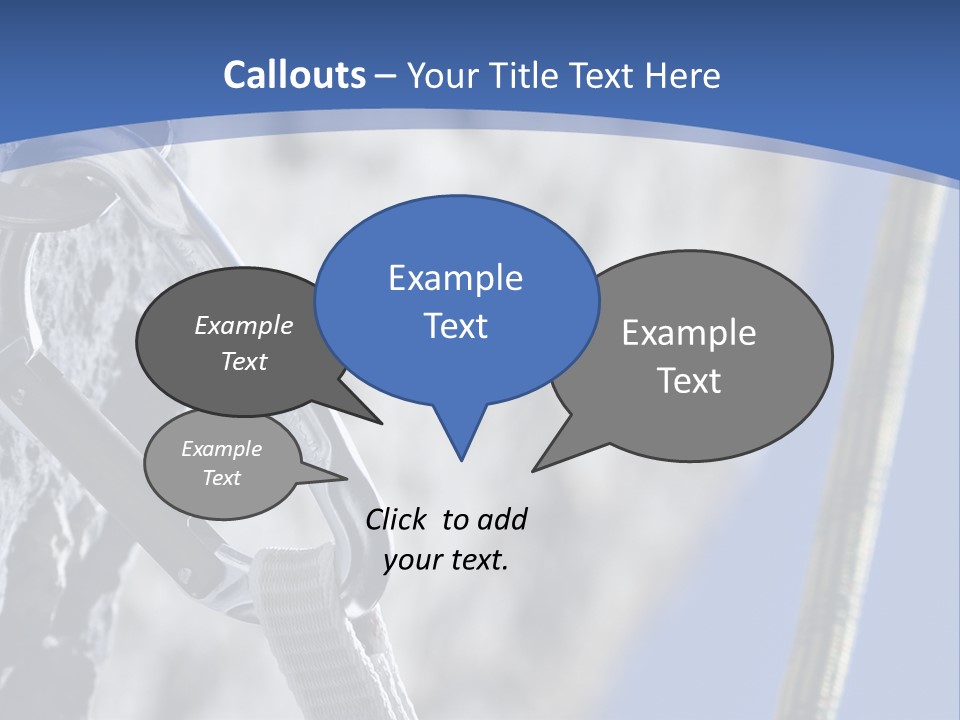 Sure Mountains Karabiner PowerPoint Template