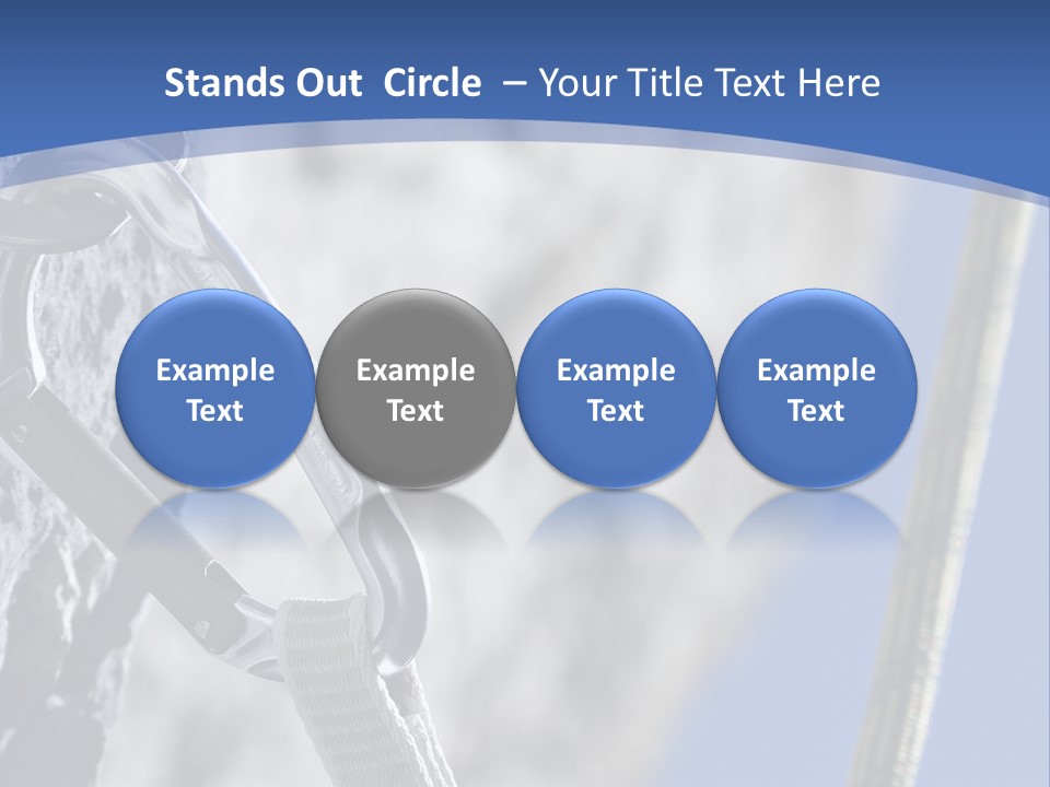 Sure Mountains Karabiner PowerPoint Template