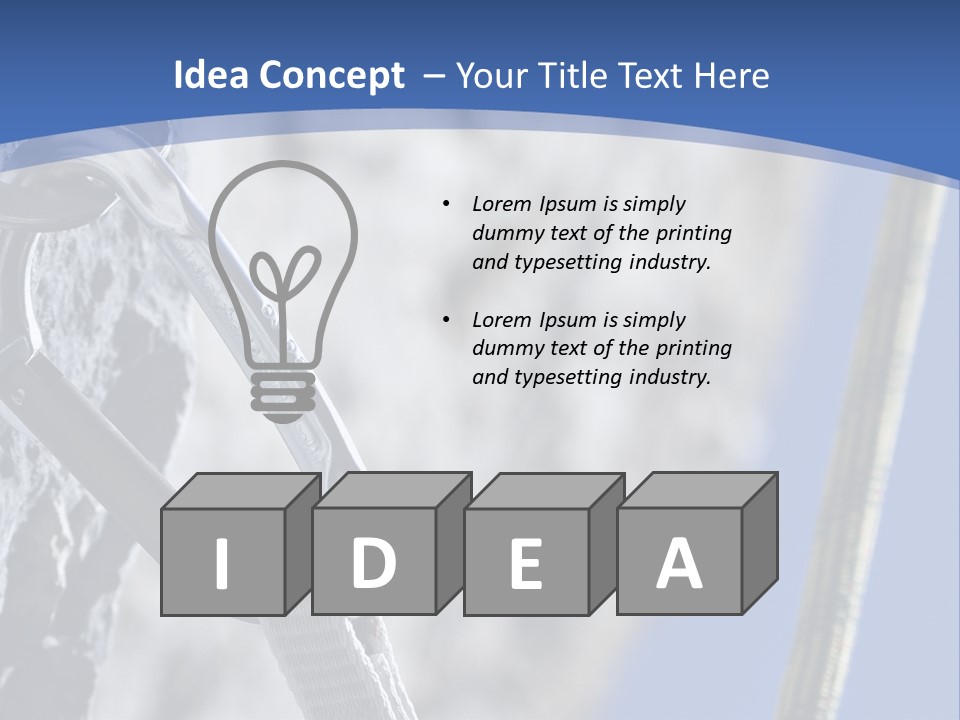 Sure Mountains Karabiner PowerPoint Template