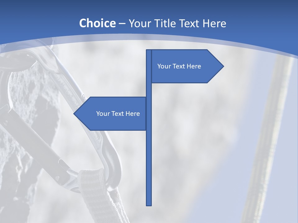 Sure Mountains Karabiner PowerPoint Template