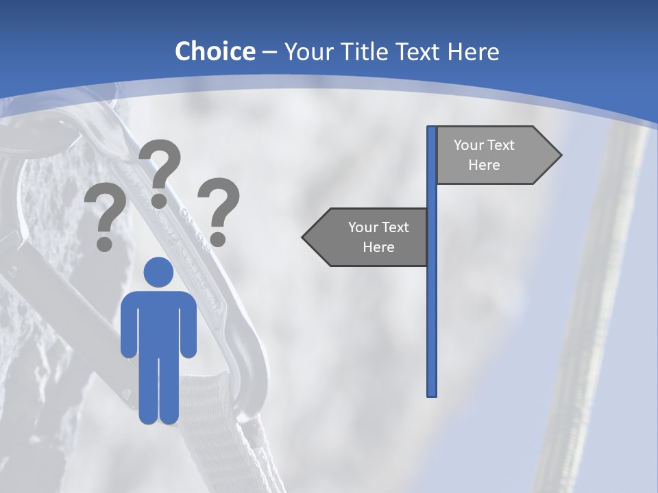 Sure Mountains Karabiner PowerPoint Template