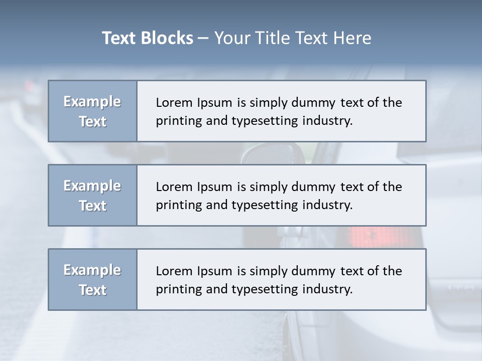 Jam Irritation Drive PowerPoint Template