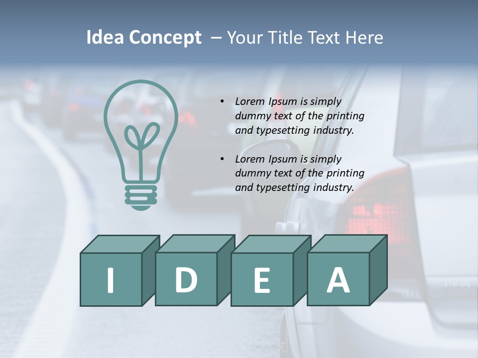 Jam Irritation Drive PowerPoint Template