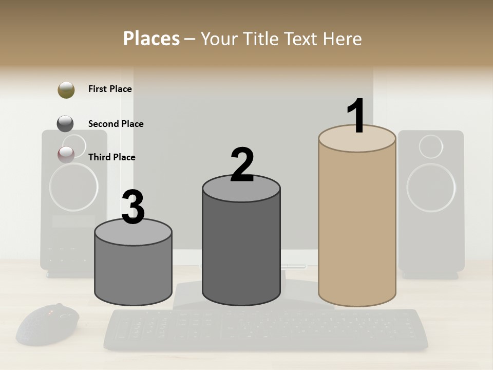 Job Desktop Computer PowerPoint Template