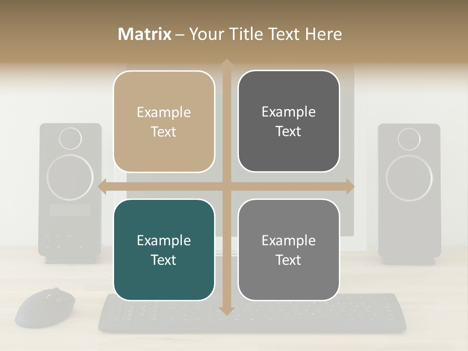 Job Desktop Computer PowerPoint Template