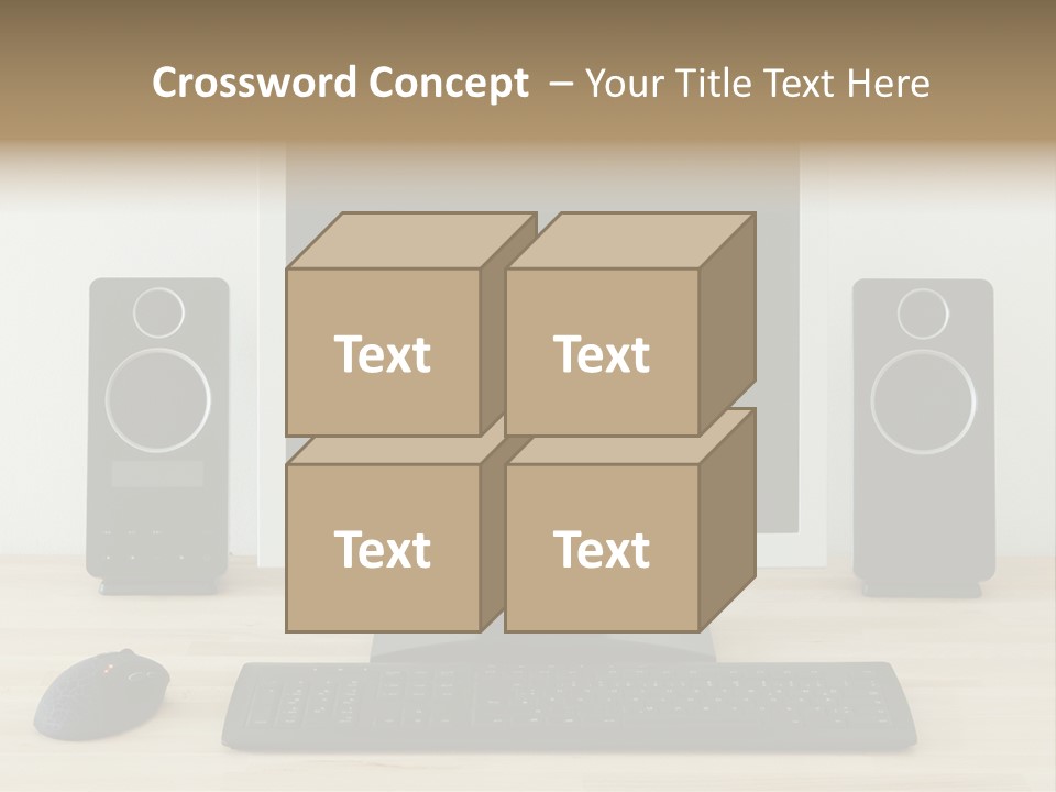 Job Desktop Computer PowerPoint Template