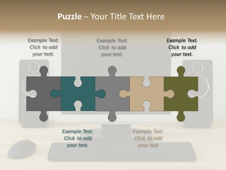 Job Desktop Computer PowerPoint Template