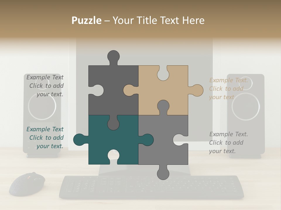 Job Desktop Computer PowerPoint Template