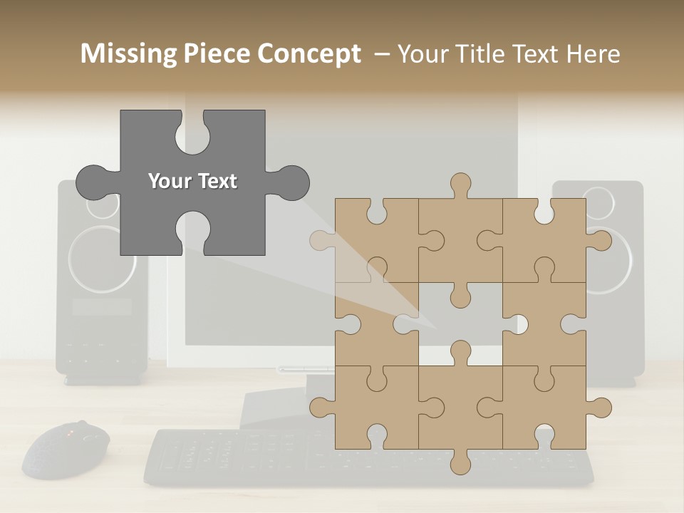 Job Desktop Computer PowerPoint Template