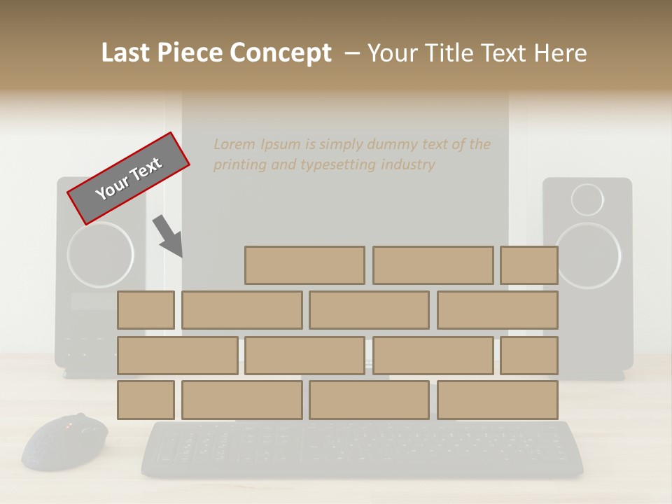Job Desktop Computer PowerPoint Template