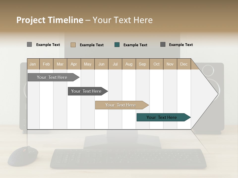 Job Desktop Computer PowerPoint Template