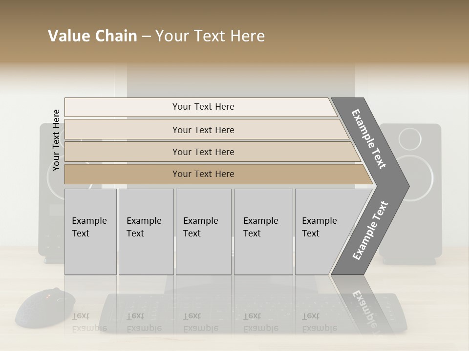 Job Desktop Computer PowerPoint Template